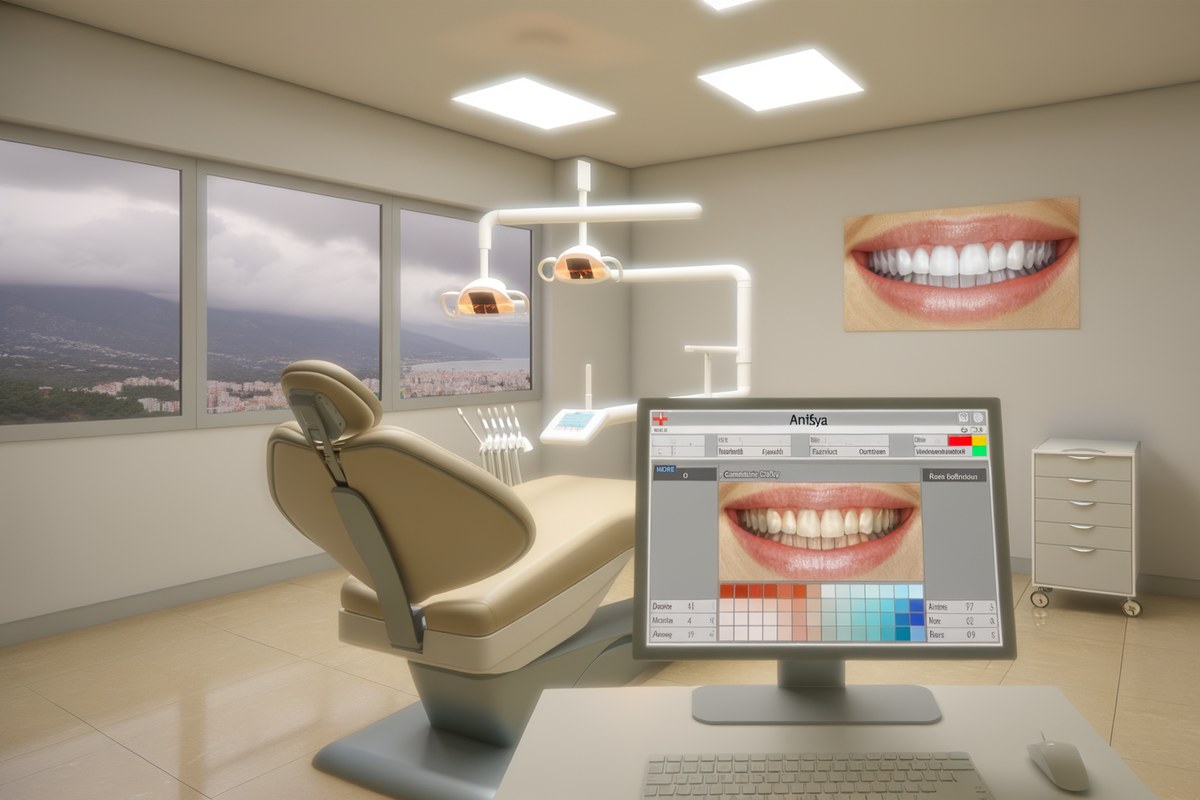 Laminate Dental Veneers planning and consultation visual for patient from London