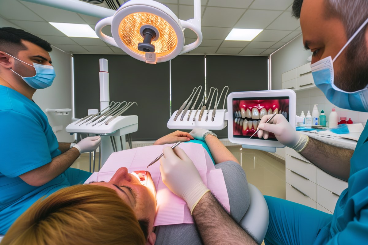 Porcelain Dental Crowns planning and consultation visual for patient from London