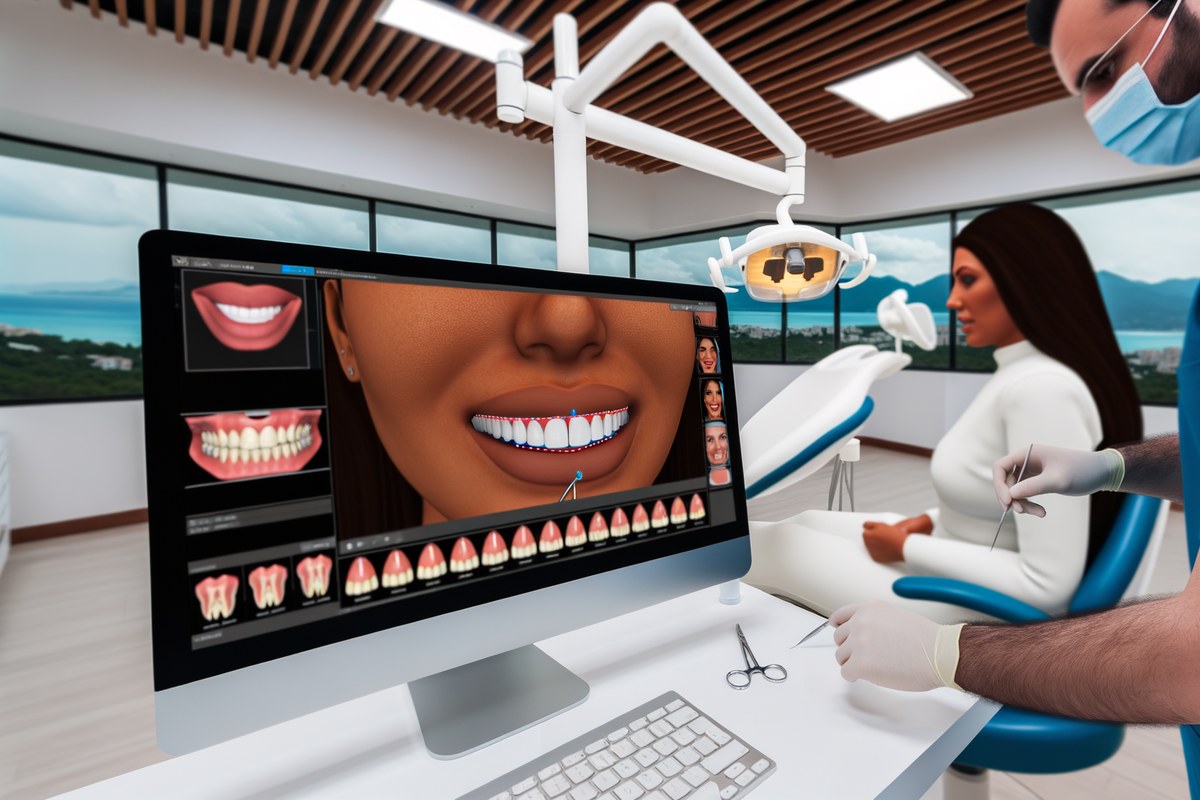 Hollywood Smile Design planning and consultation visual for patient from London