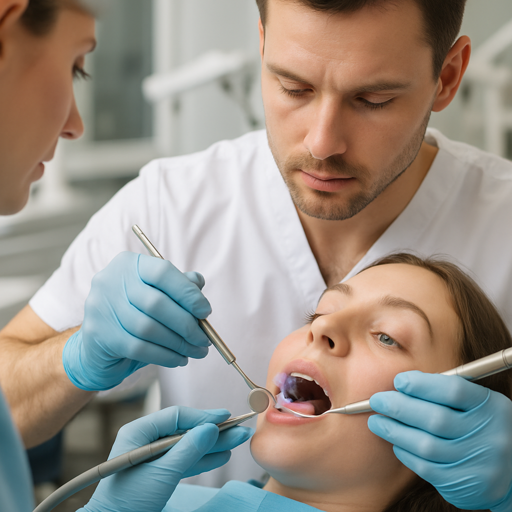 acardent clinic dental filling Process