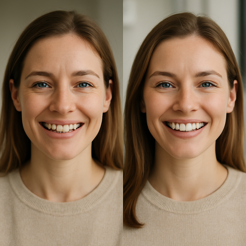 acardent clinic smile design before and after Process