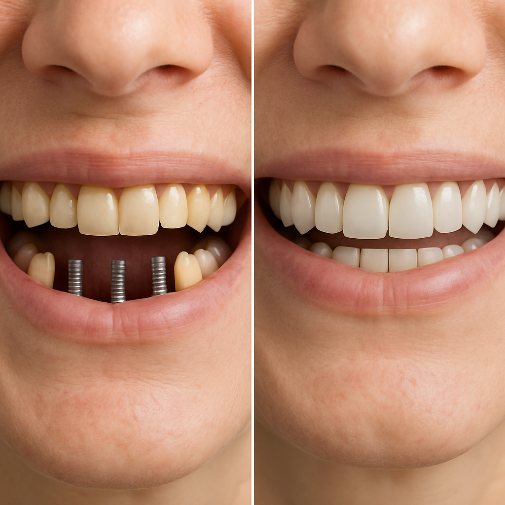 acardentclinic dental implants before and after Process