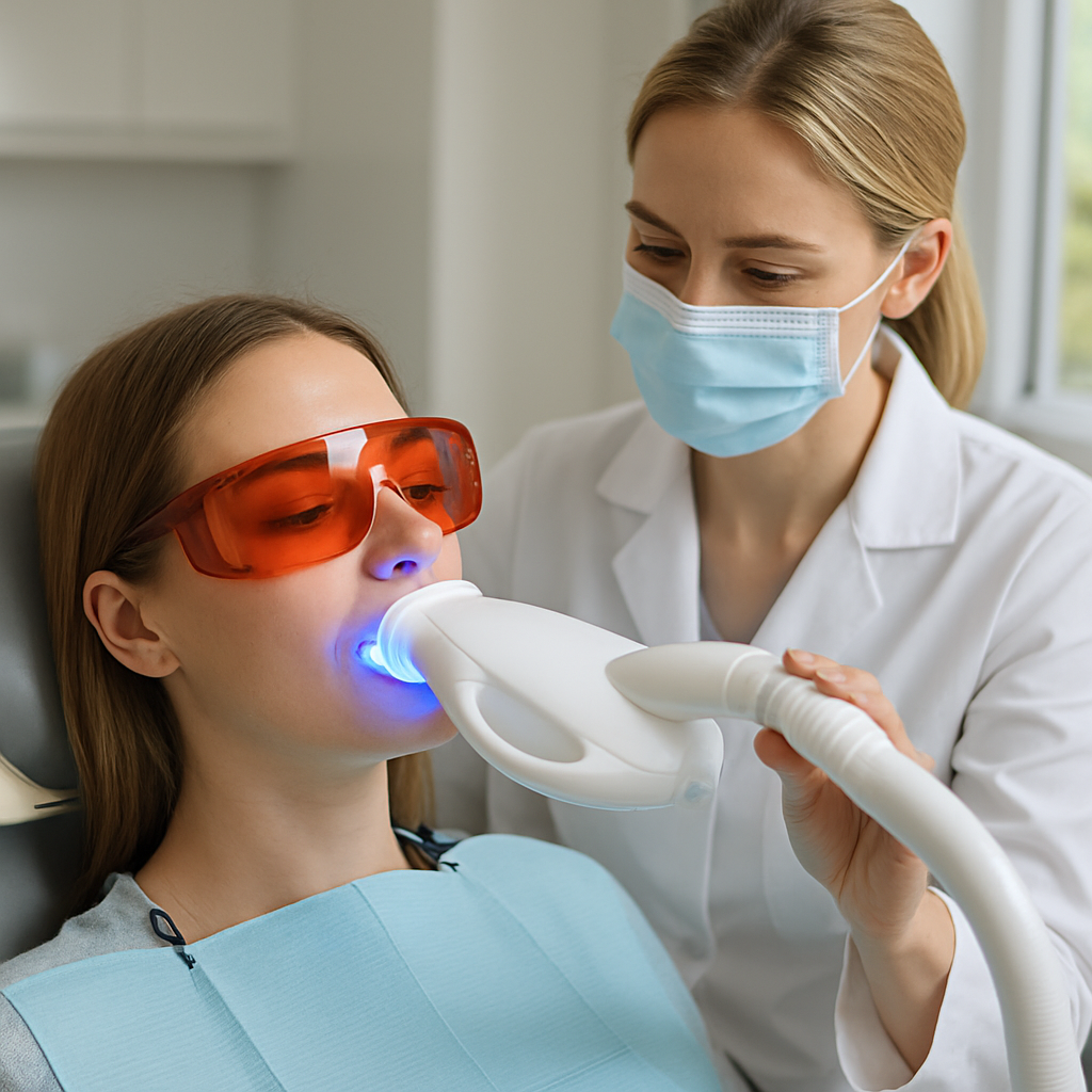acardent clinic teeth whitening Process