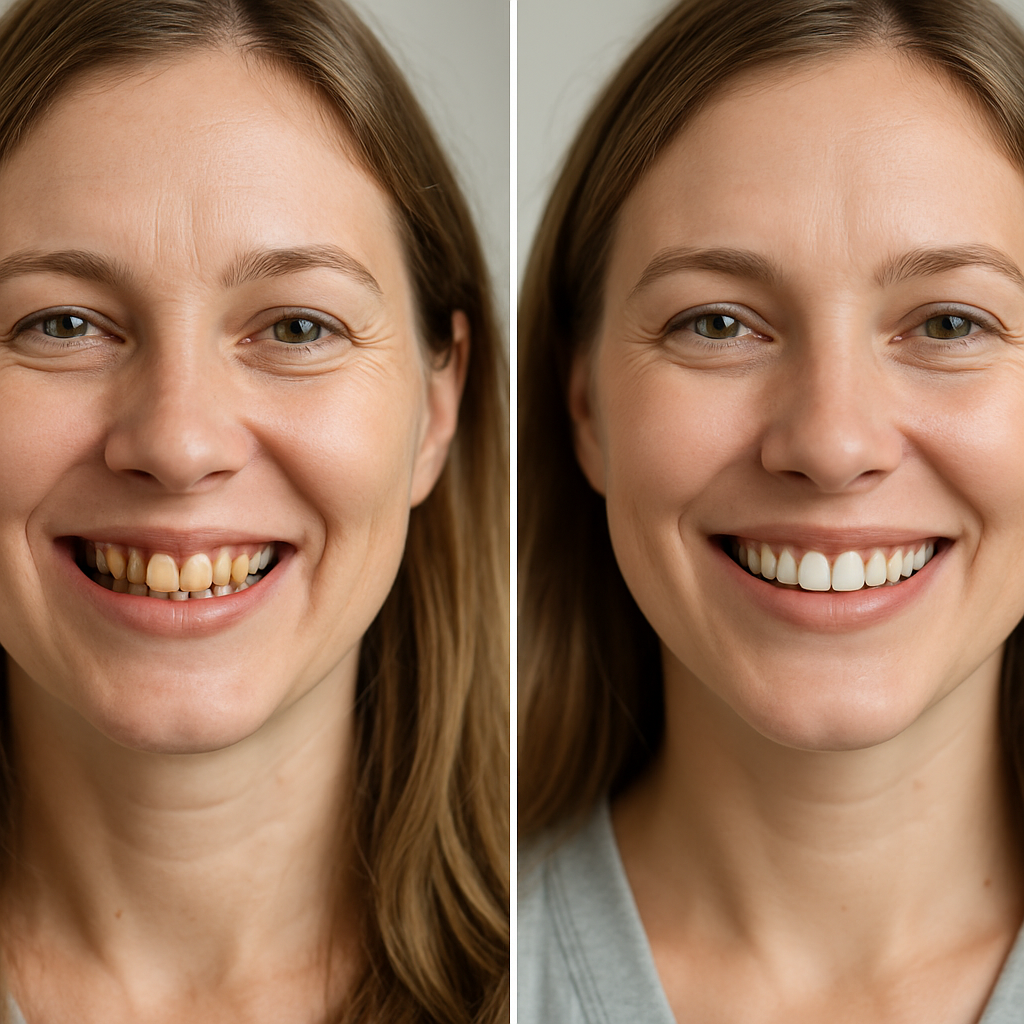 acardent clinic crowns before and after Process