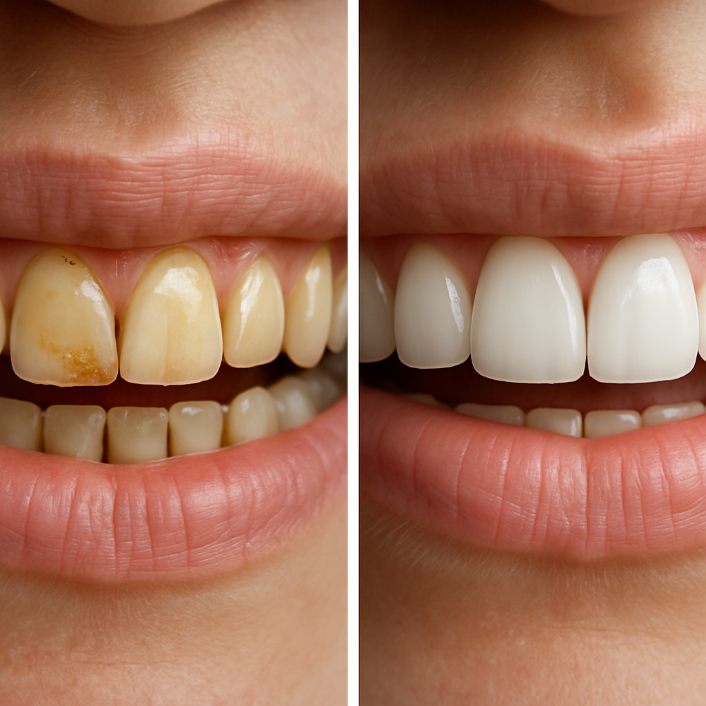 london crowns before and after Process