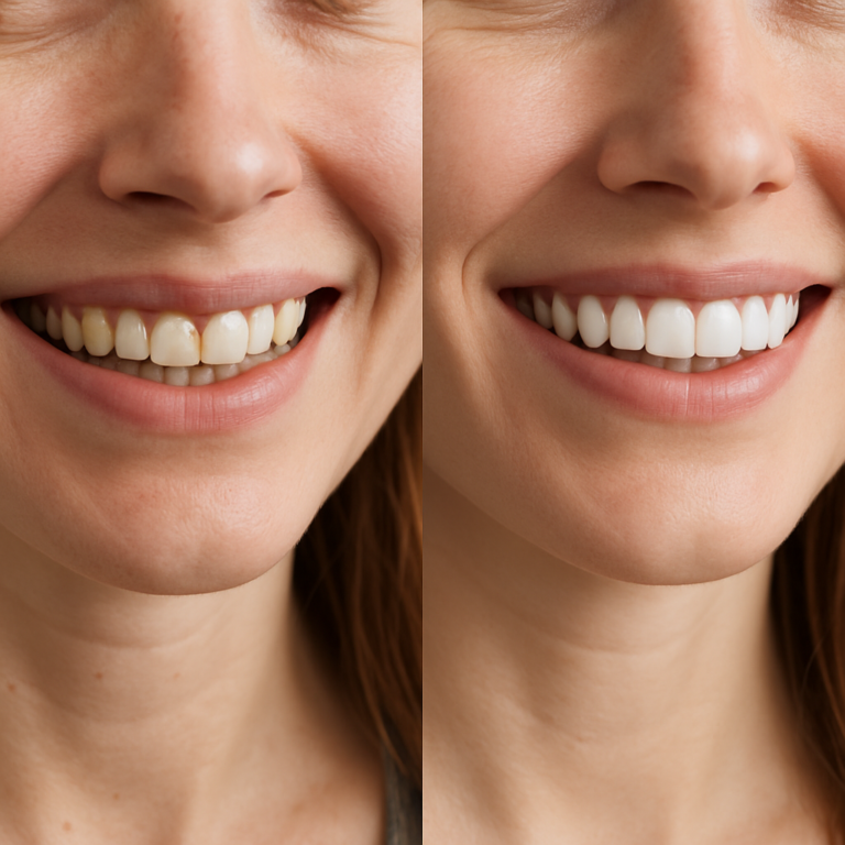 london laminate veneers procedure - Before and After: The dramatic visual and functional impact of london laminate veneers procedure