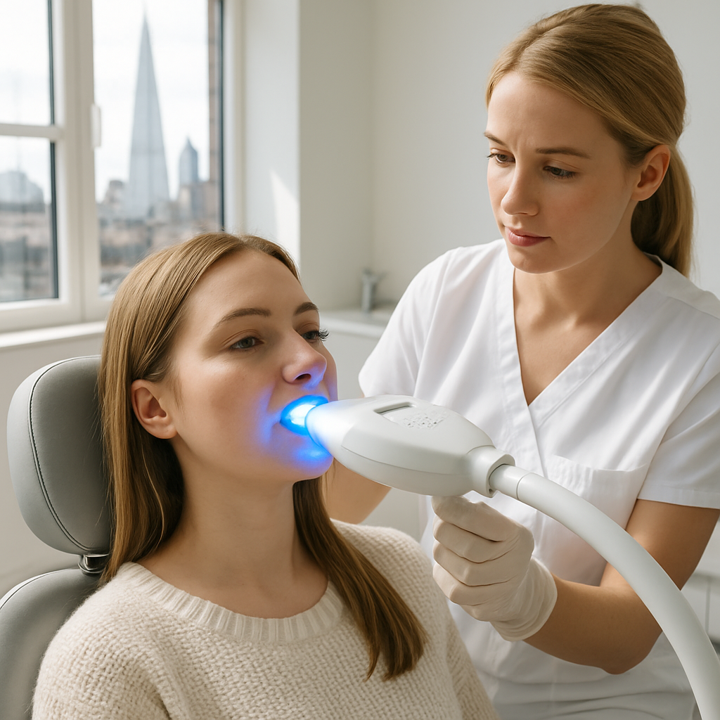 london teeth whitening Process