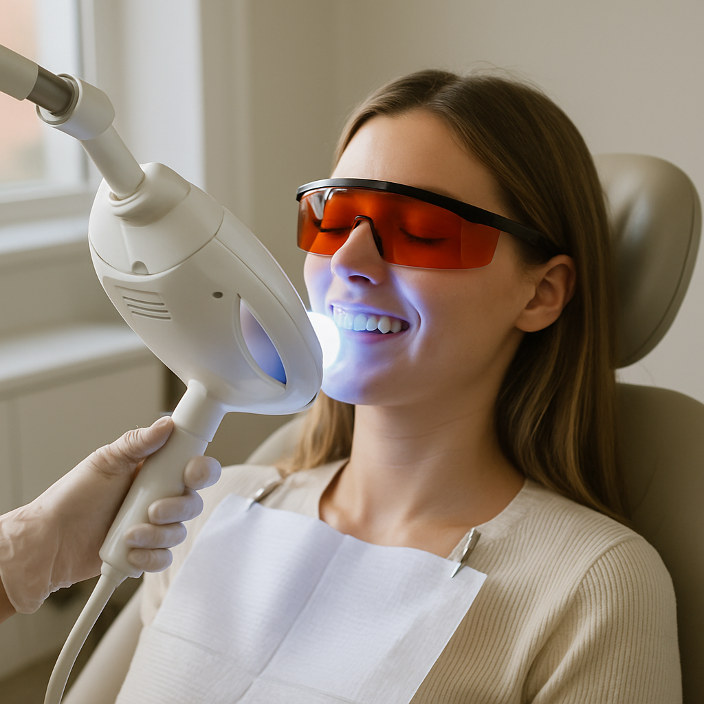 london teeth whitening painless Process