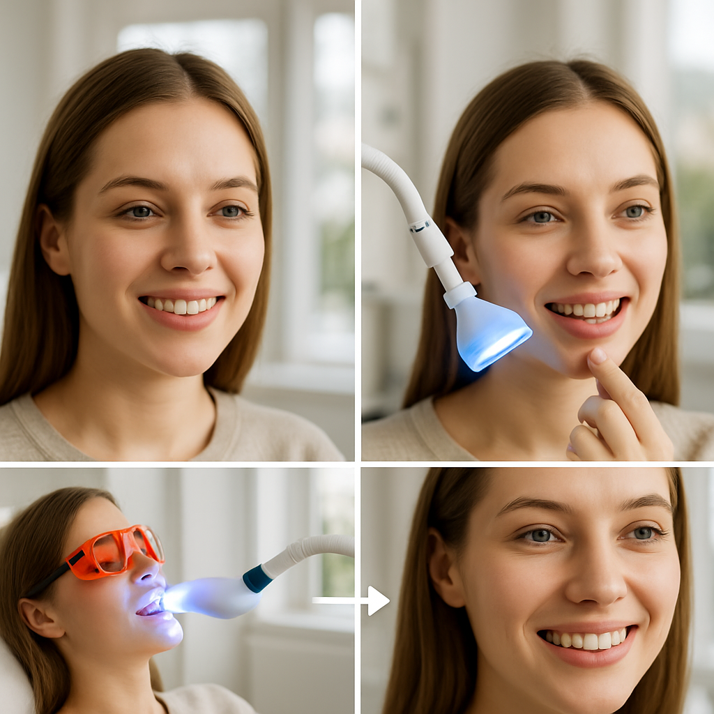 london teeth whitening timeline Process