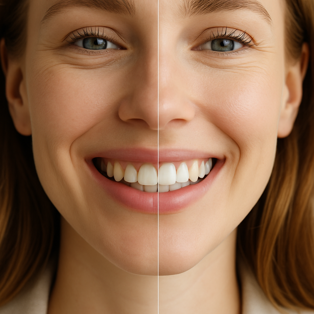 london teeth whitening before and after Process