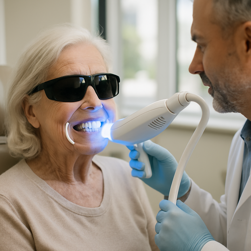 london teeth whitening for seniors Process