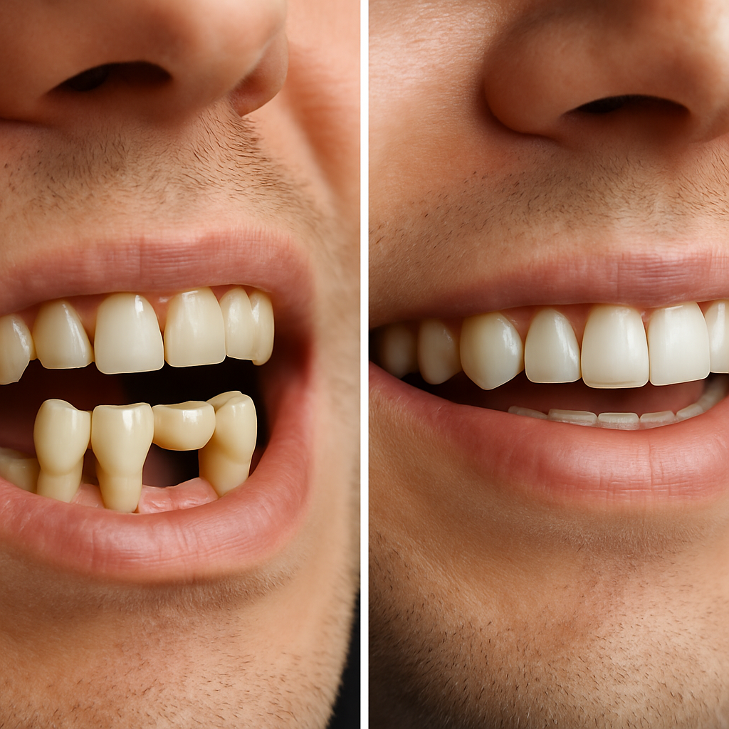 london dental bridges before and after Process