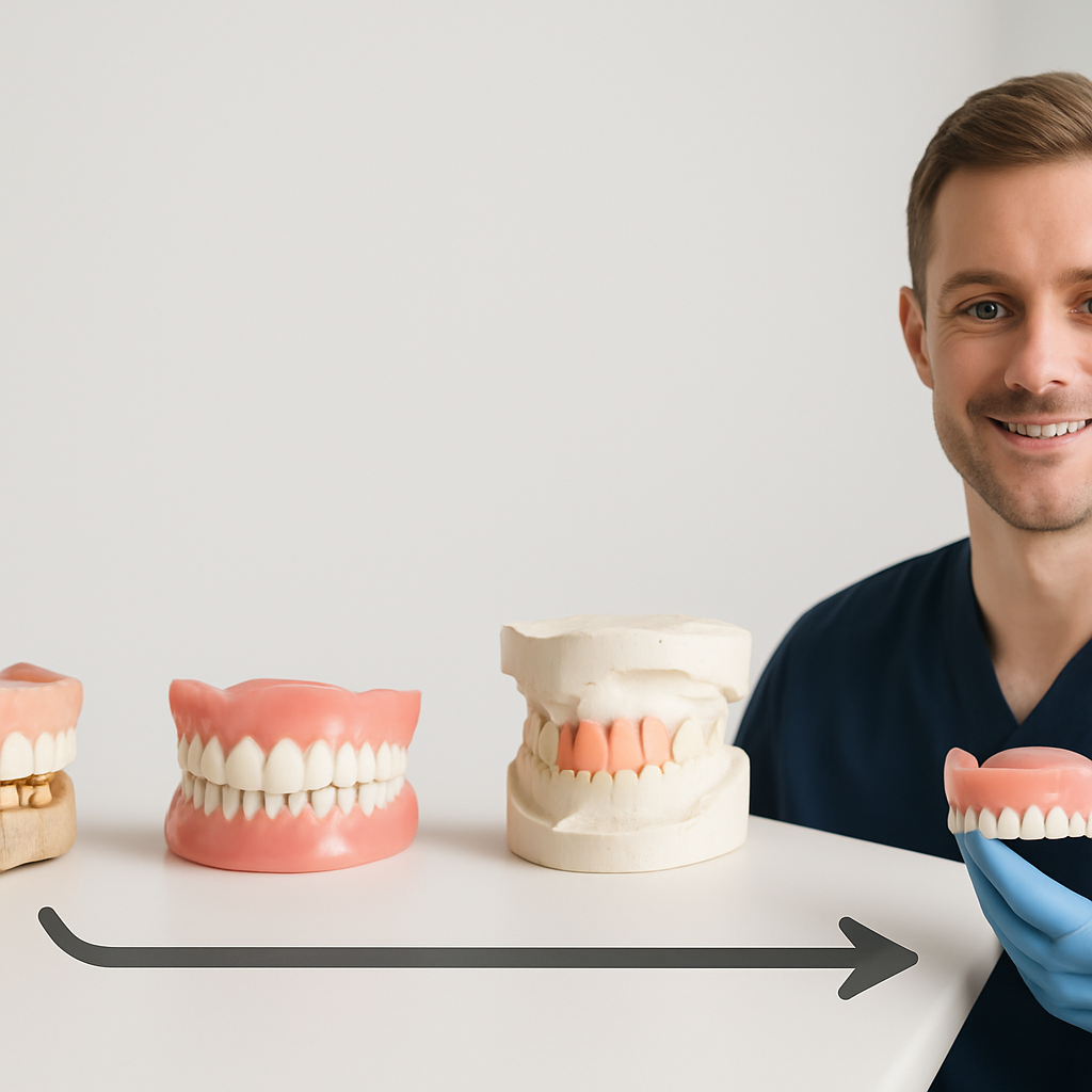 london dentures timeline Process