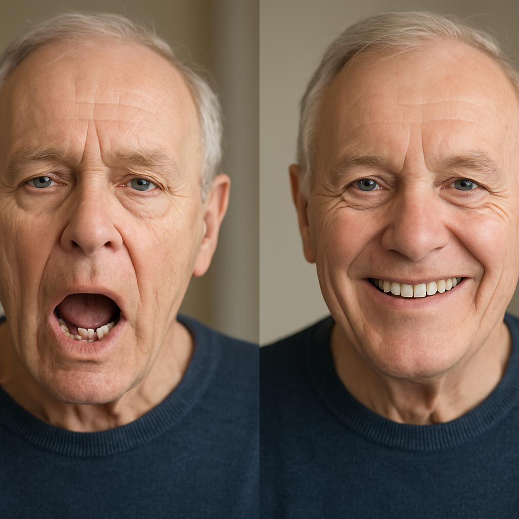 london dentures recovery - Before and After: The dramatic visual and functional impact of london dentures recovery