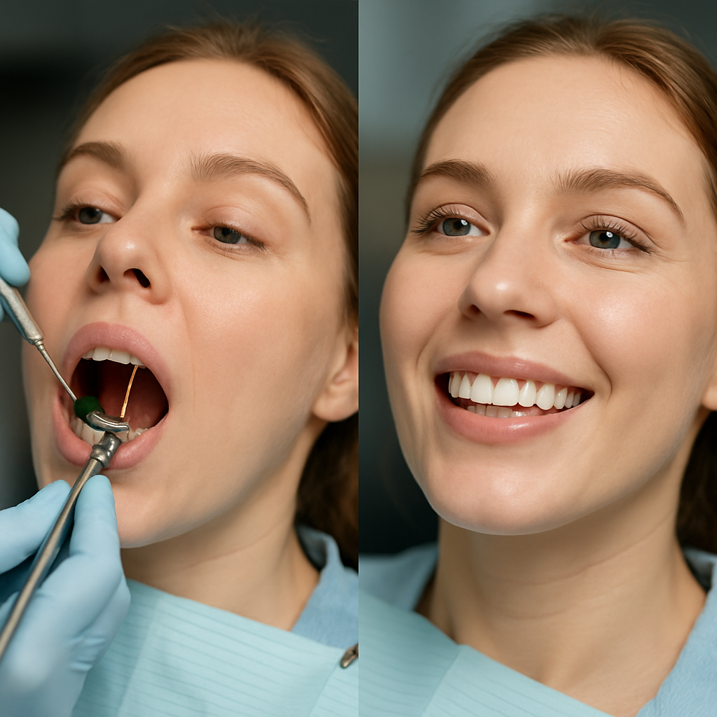 london root canal operation before and after Process