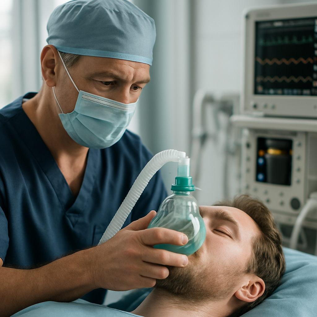 london general anesthesia Process